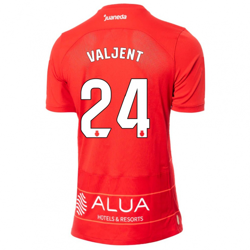 Kandiny Kinder Martin Valjent #24 Rot Heimtrikot Trikot 2023/24 T-Shirt