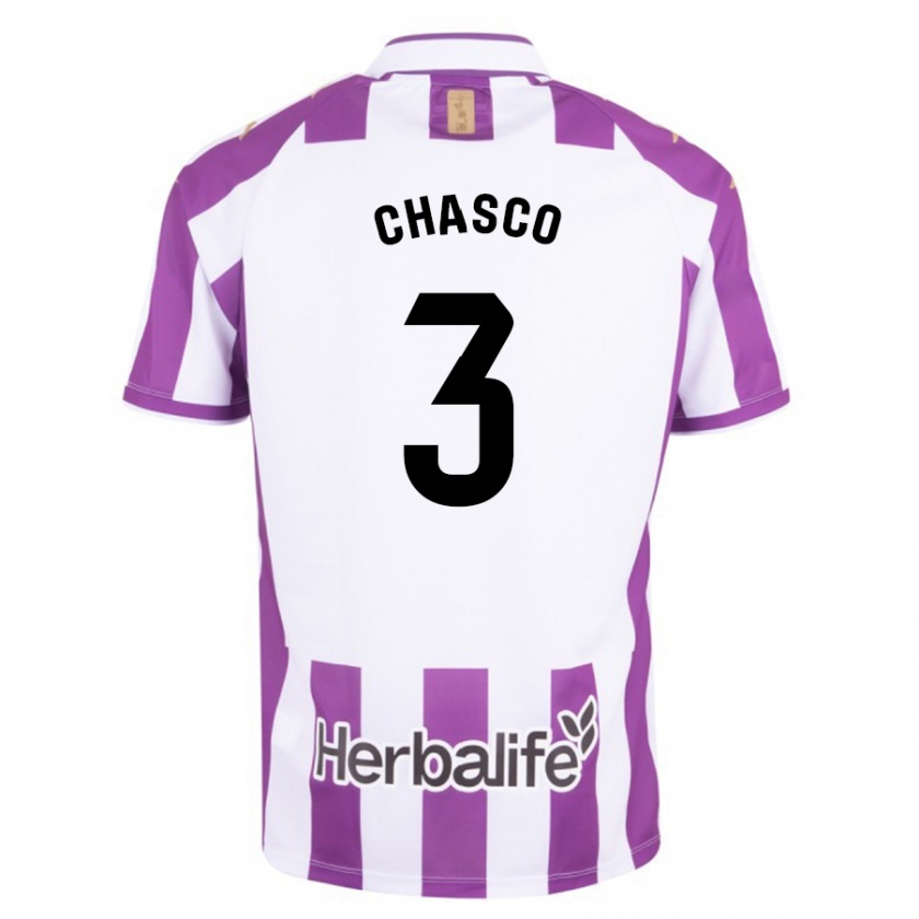 Kandiny Kinder Raúl Chasco #3 Lila Heimtrikot Trikot 2023/24 T-Shirt