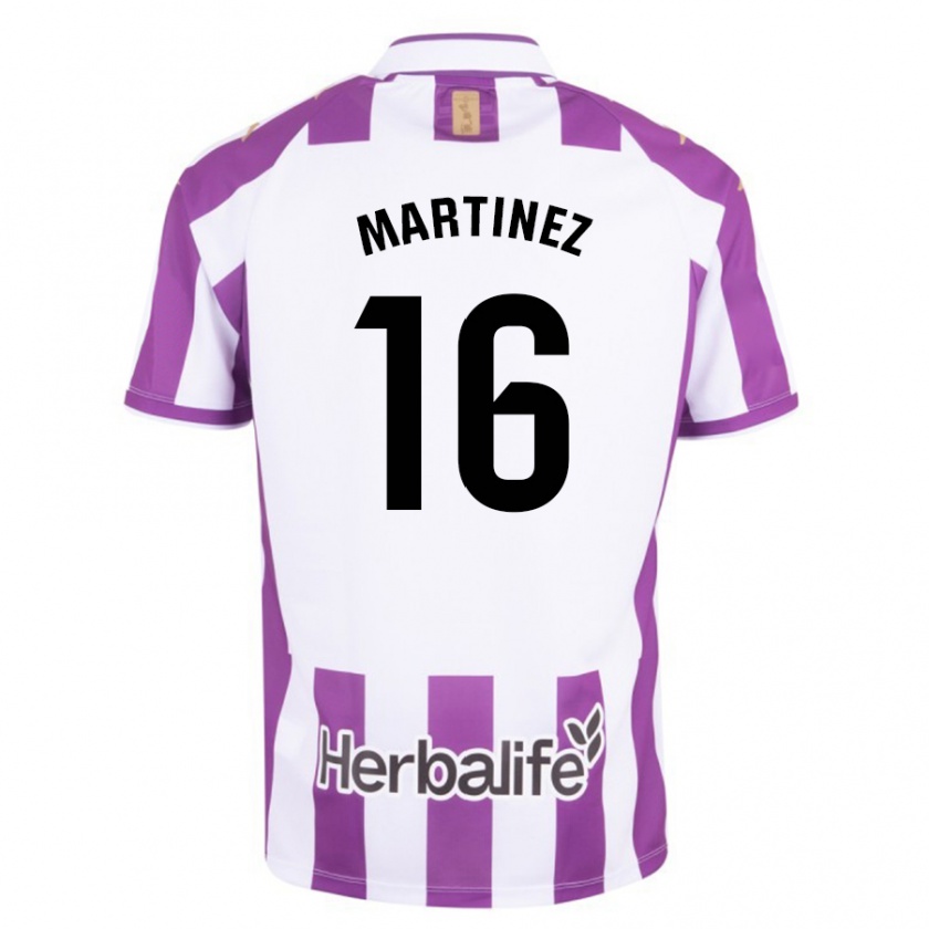 Kandiny Kinder Jesús Martínez #16 Lila Heimtrikot Trikot 2023/24 T-Shirt