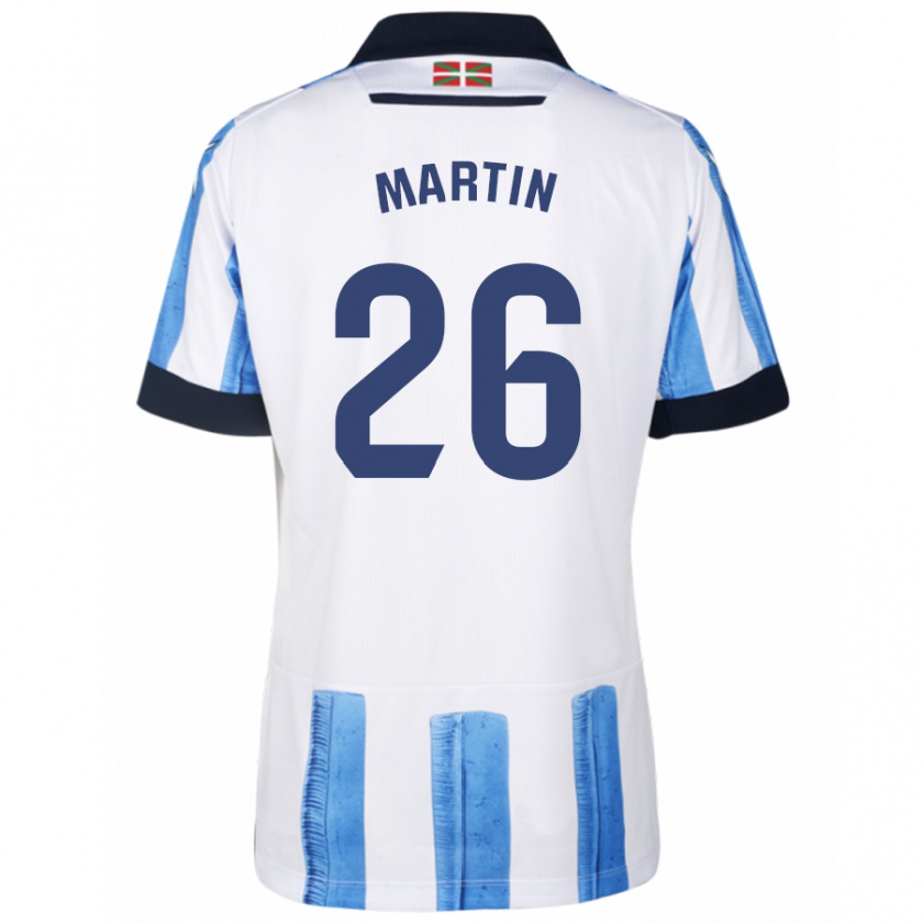 Kandiny Kinder Jon Martín #26 Blau Weiss Heimtrikot Trikot 2023/24 T-Shirt