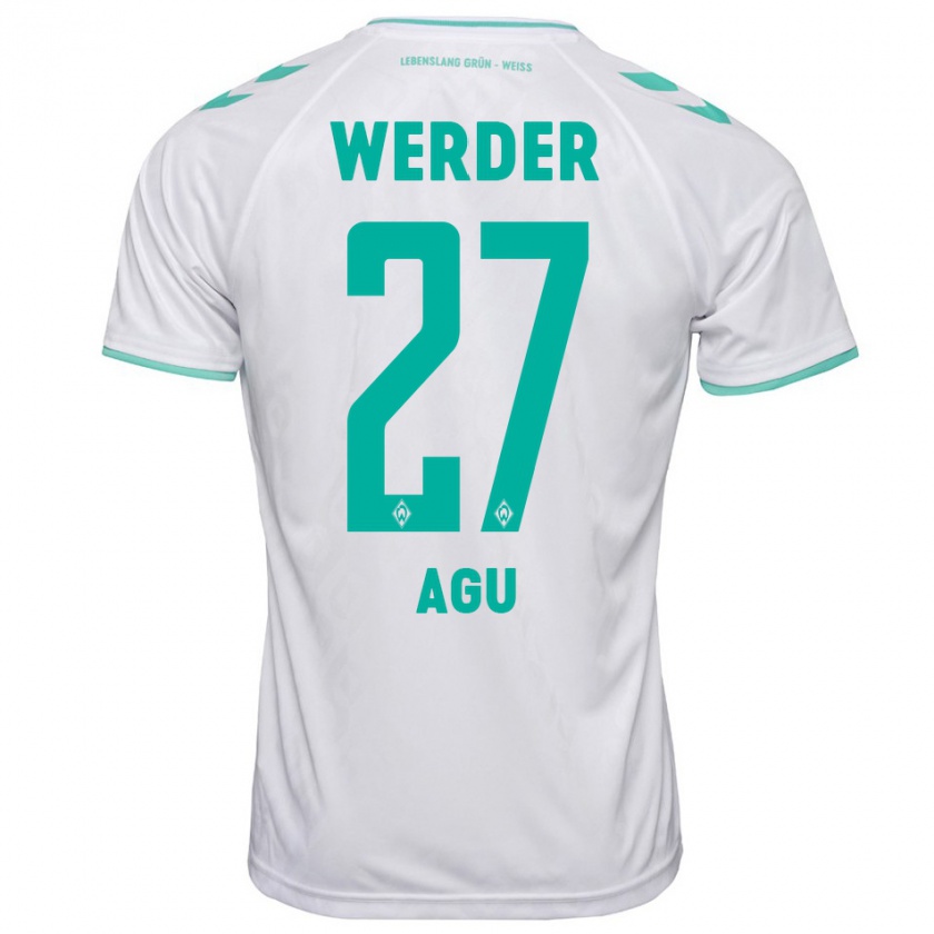 Kandiny Kinder Felix Agu #27 Weiß Auswärtstrikot Trikot 2023/24 T-Shirt