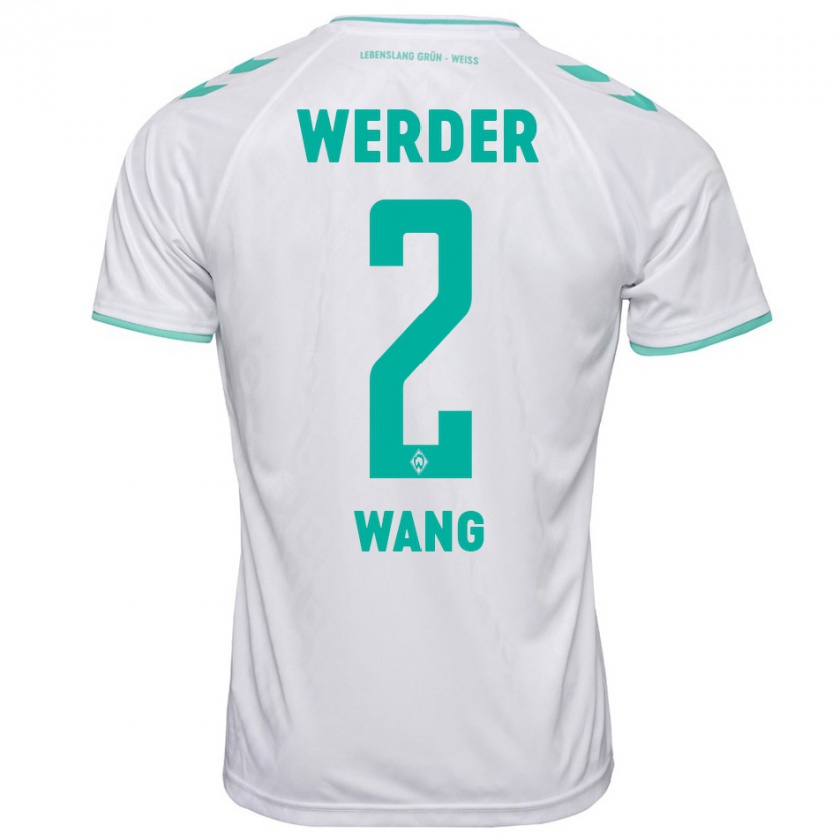 Kandiny Kinder Bowen Wang #2 Weiß Auswärtstrikot Trikot 2023/24 T-Shirt