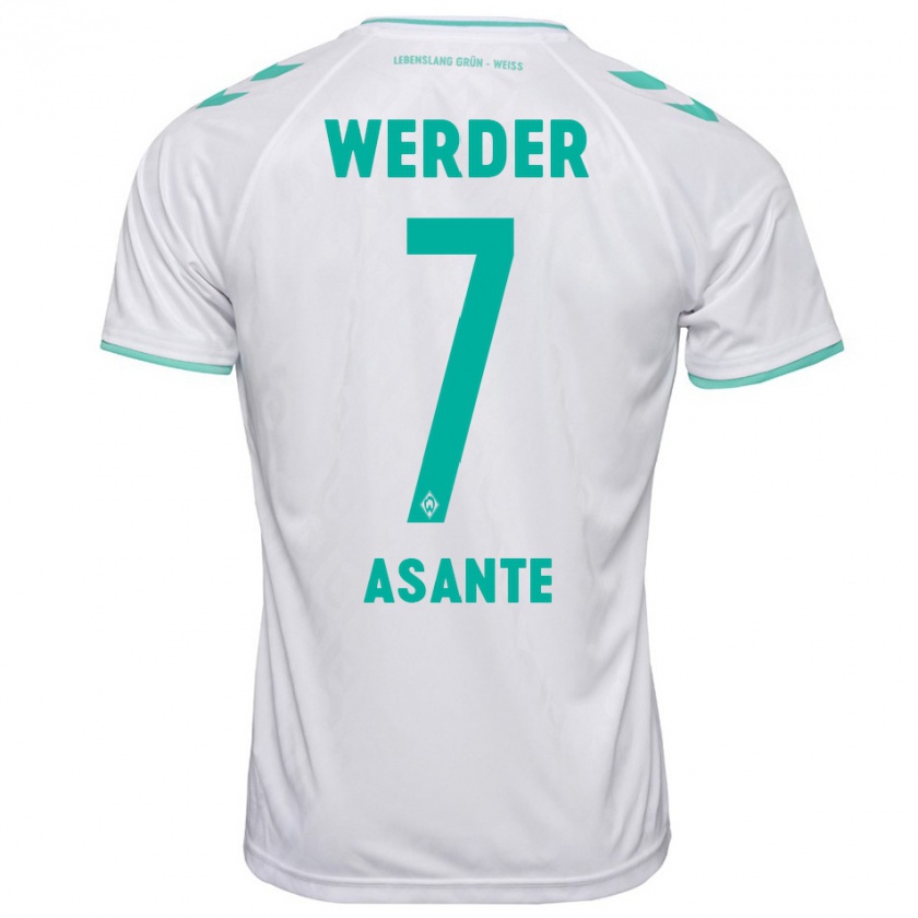 Kandiny Kinder Davis Asante #7 Weiß Auswärtstrikot Trikot 2023/24 T-Shirt