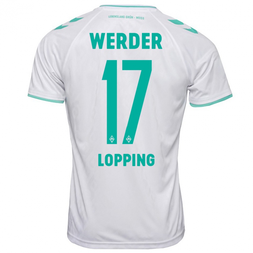 Kandiny Kinder Jakob Löpping #17 Weiß Auswärtstrikot Trikot 2023/24 T-Shirt