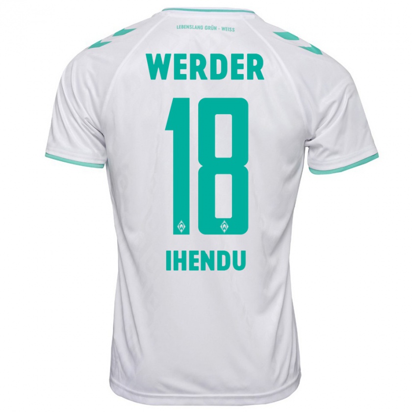 Kandiny Kinder Daniel Ihendu #18 Weiß Auswärtstrikot Trikot 2023/24 T-Shirt