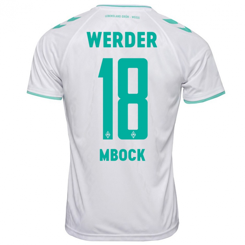 Kandiny Kinder Princewill Mbock #18 Weiß Auswärtstrikot Trikot 2023/24 T-Shirt