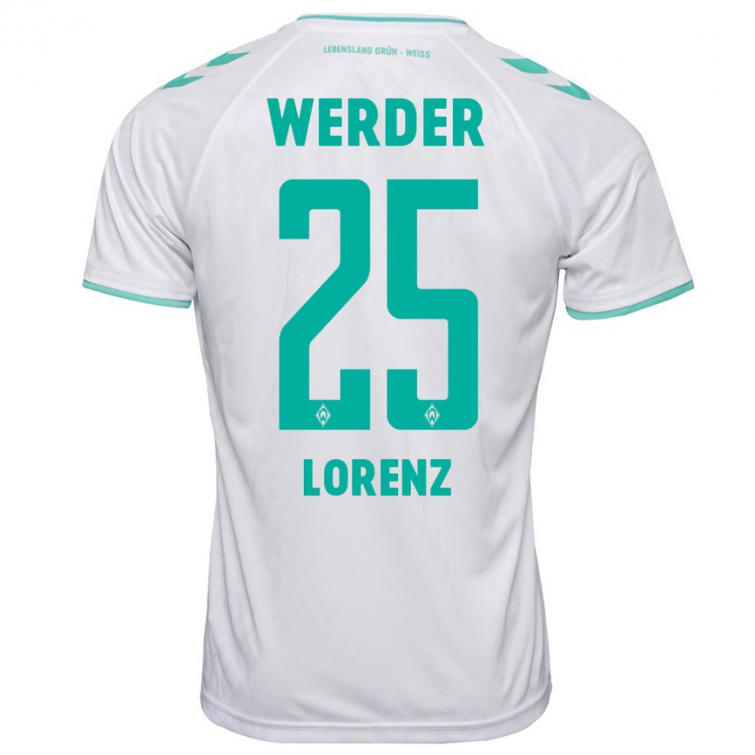 Kandiny Kinder Jacob Lorenz #25 Weiß Auswärtstrikot Trikot 2023/24 T-Shirt