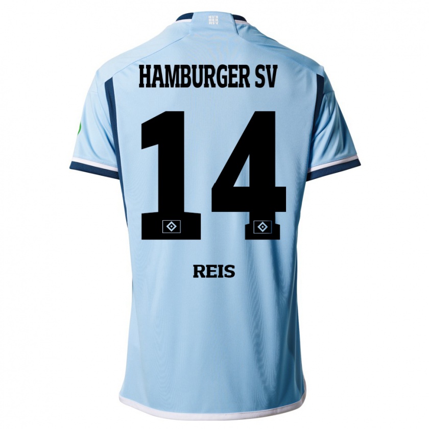 Kandiny Kinder Ludovit Reis #14 Blau Auswärtstrikot Trikot 2023/24 T-Shirt