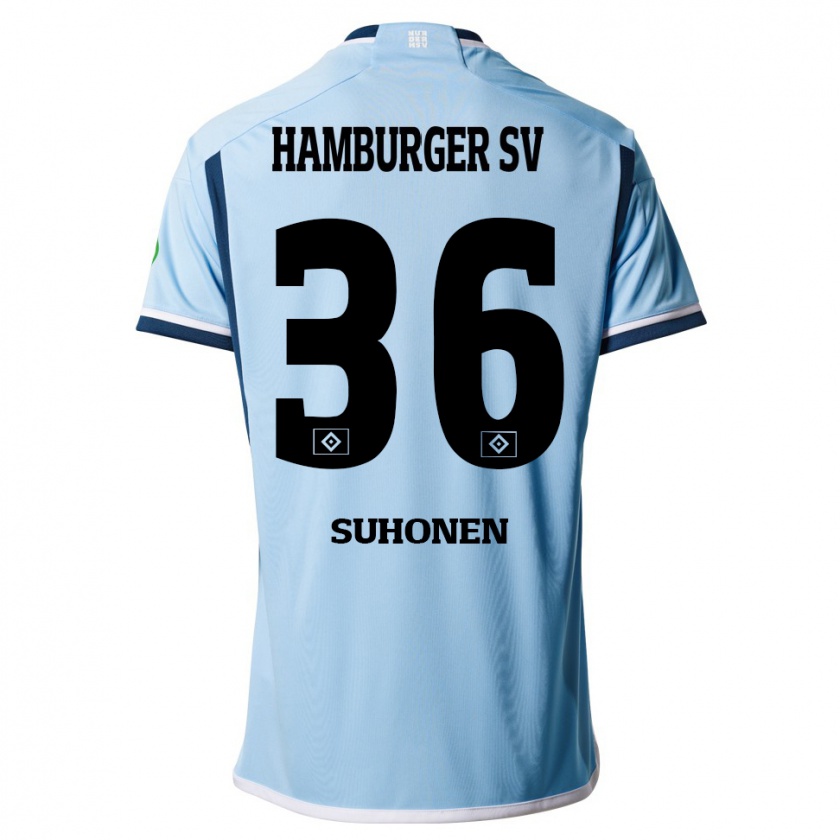 Kandiny Kinder Anssi Suhonen #36 Blau Auswärtstrikot Trikot 2023/24 T-Shirt