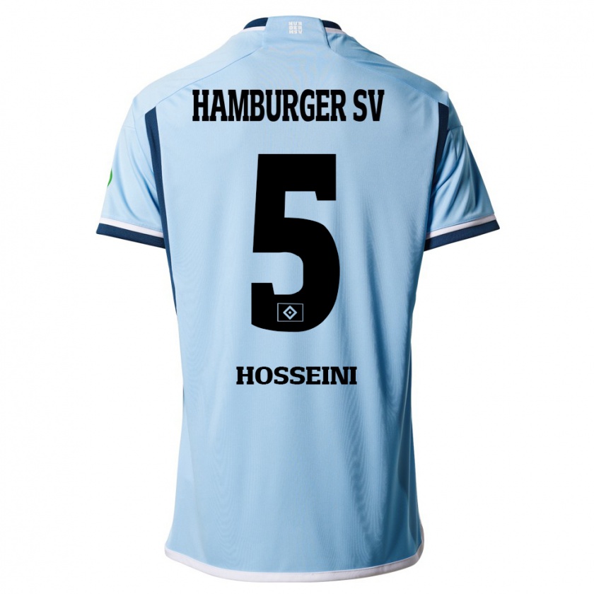 Kandiny Kinder Reza Hosseini #5 Blau Auswärtstrikot Trikot 2023/24 T-Shirt