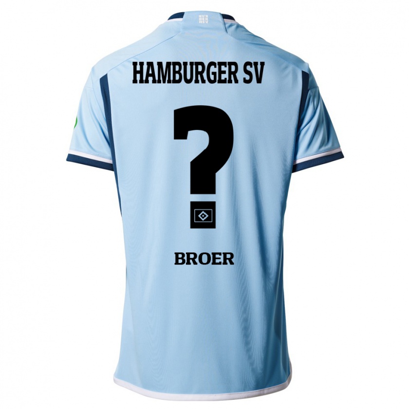 Kandiny Kinder Yannick Tim Bröer #0 Blau Auswärtstrikot Trikot 2023/24 T-Shirt