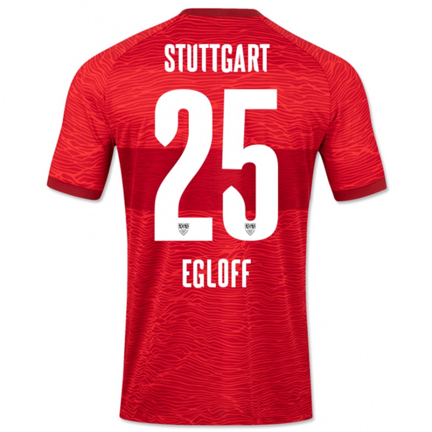 Kandiny Kinder Lilian Egloff #25 Rot Auswärtstrikot Trikot 2023/24 T-Shirt