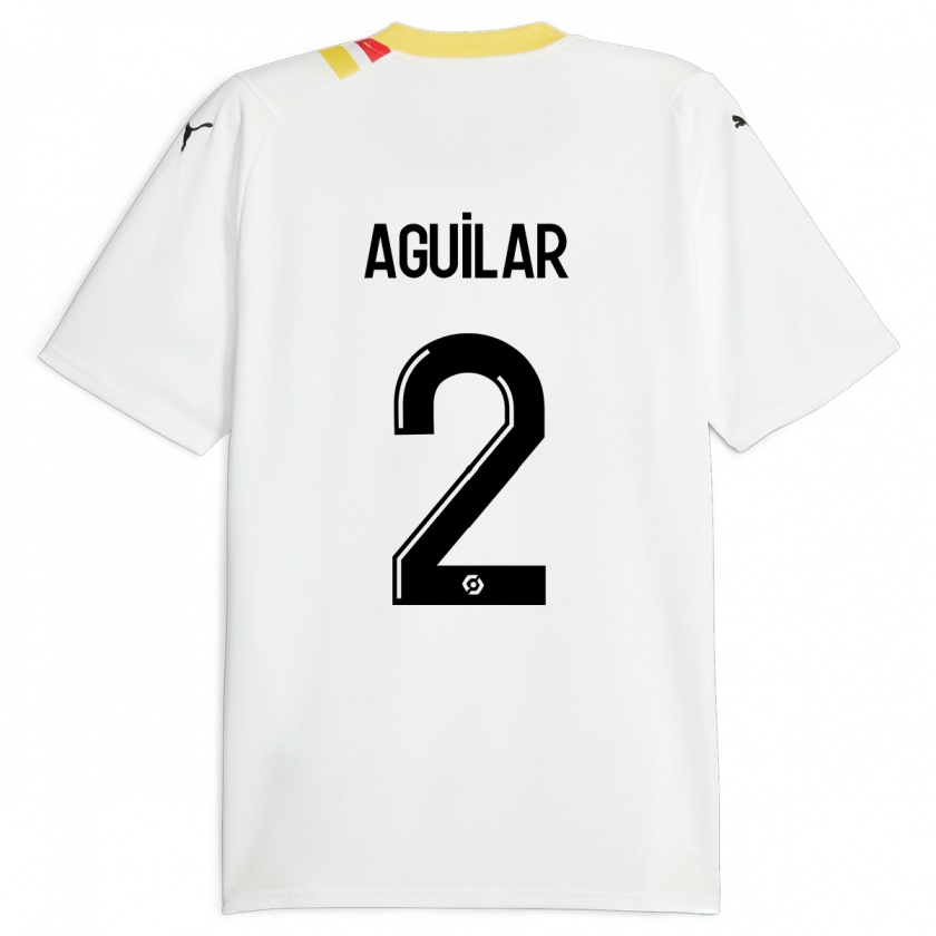 Kandiny Kinder Ruben Aguilar #2 Schwarz Auswärtstrikot Trikot 2023/24 T-Shirt