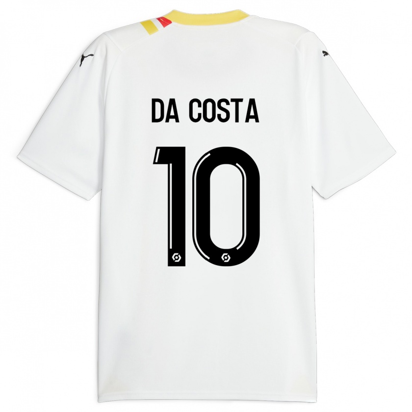 Kandiny Kinder David Pereira Da Costa #10 Schwarz Auswärtstrikot Trikot 2023/24 T-Shirt