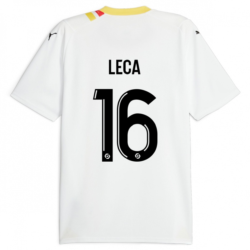 Kandiny Kinder Jean-Louis Leca #16 Schwarz Auswärtstrikot Trikot 2023/24 T-Shirt