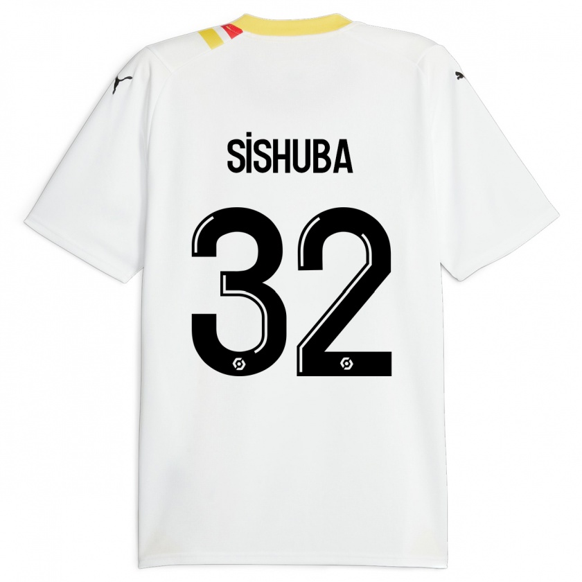 Kandiny Kinder Ayanda Sishuba #32 Schwarz Auswärtstrikot Trikot 2023/24 T-Shirt