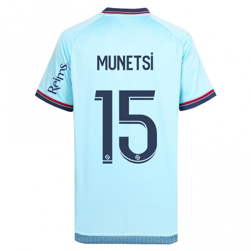 Kandiny Kinder Marshall Munetsi #15 Himmelblau Auswärtstrikot Trikot 2023/24 T-Shirt