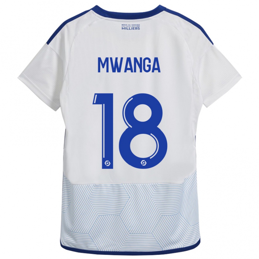 Kandiny Kinder Junior Mwanga #18 Weiß Auswärtstrikot Trikot 2023/24 T-Shirt