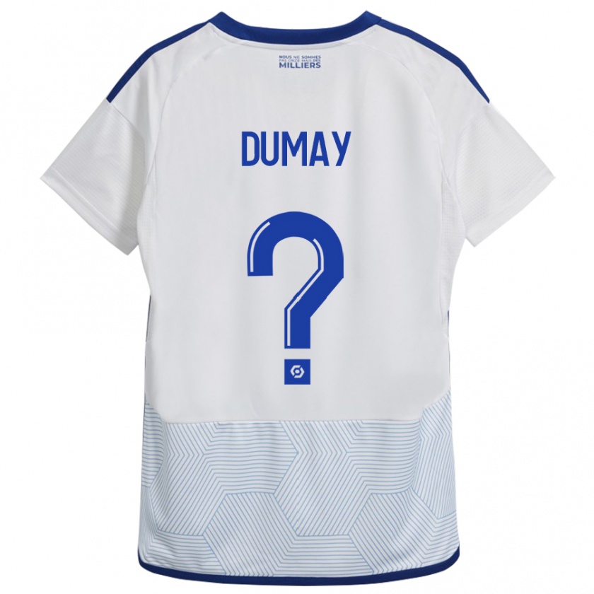 Kandiny Kinder Yoann Dumay #0 Weiß Auswärtstrikot Trikot 2023/24 T-Shirt