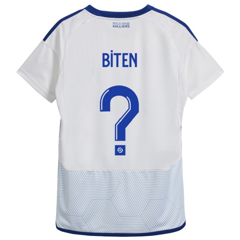 Kandiny Kinder Clancy Valère Biten #0 Weiß Auswärtstrikot Trikot 2023/24 T-Shirt