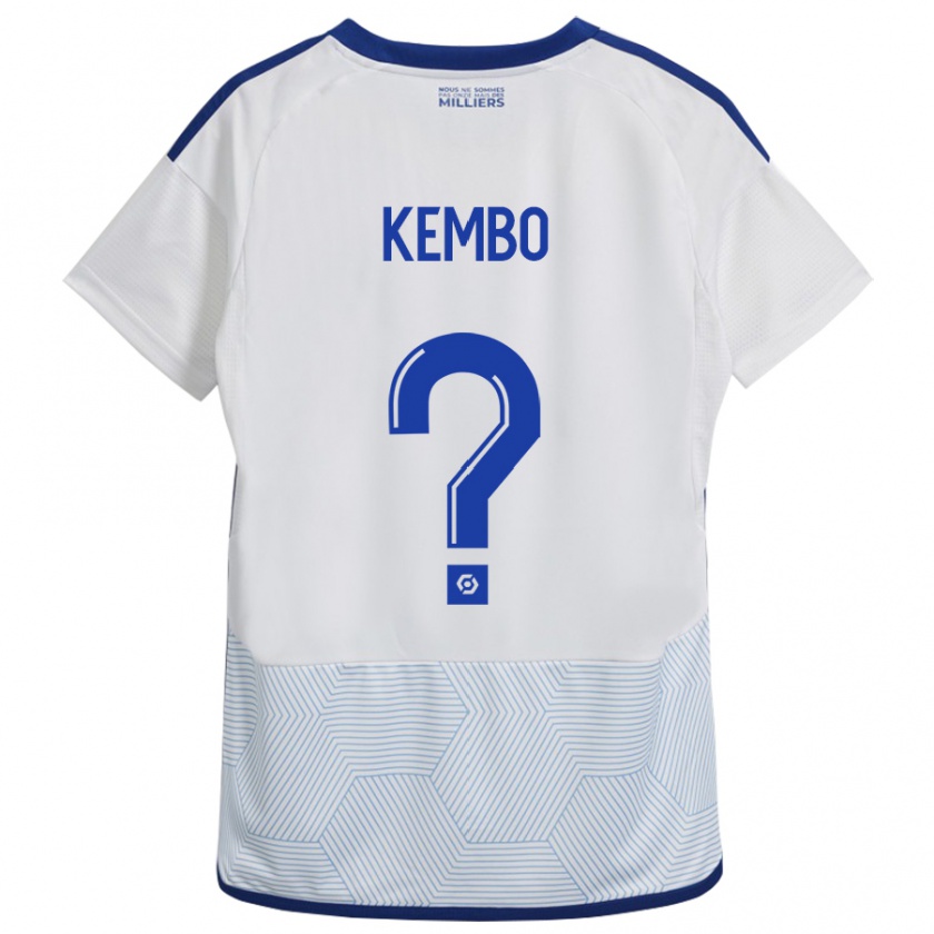 Kandiny Kinder Driss Kembo #0 Weiß Auswärtstrikot Trikot 2023/24 T-Shirt