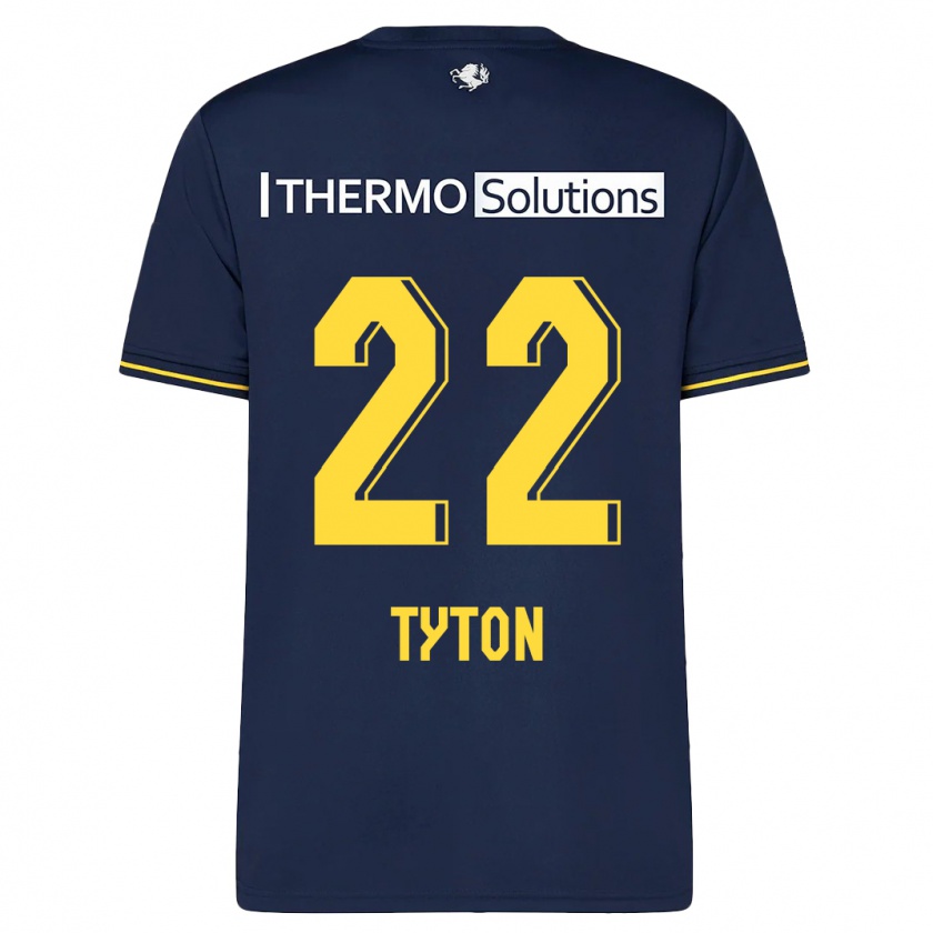 Kandiny Kinder Przemyslaw Tyton #22 Marine Auswärtstrikot Trikot 2023/24 T-Shirt