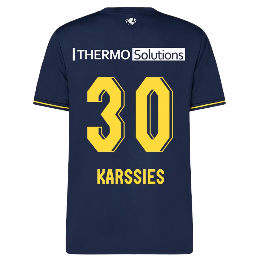 Kandiny Kinder Sam Karssies #30 Marine Auswärtstrikot Trikot 2023/24 T-Shirt