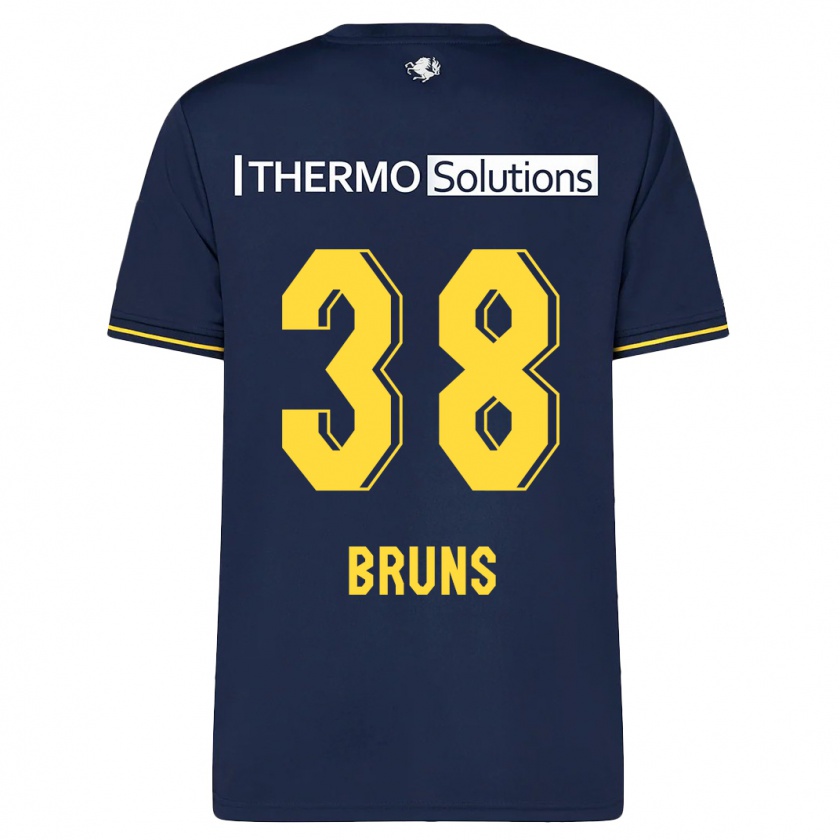 Kandiny Kinder Max Bruns #38 Marine Auswärtstrikot Trikot 2023/24 T-Shirt