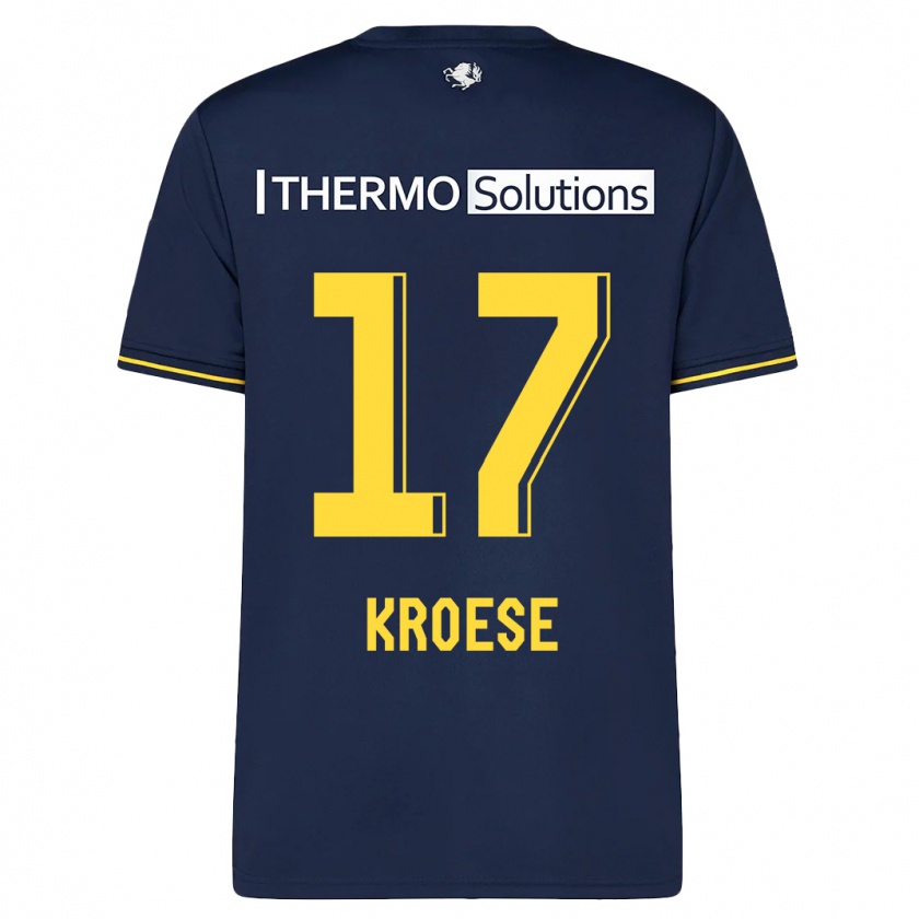 Kandiny Kinder Fieke Kroese #17 Marine Auswärtstrikot Trikot 2023/24 T-Shirt