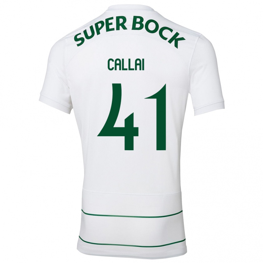 Kandiny Kinder Diego Callai #41 Weiß Auswärtstrikot Trikot 2023/24 T-Shirt