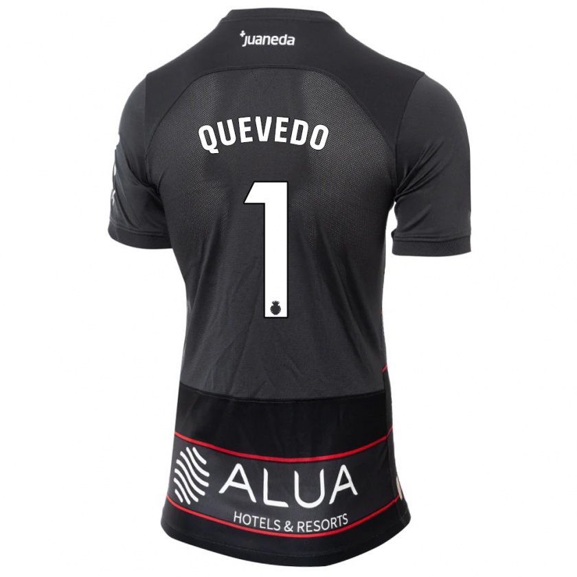 Kandiny Kinder Alex Quevedo #1 Schwarz Auswärtstrikot Trikot 2023/24 T-Shirt