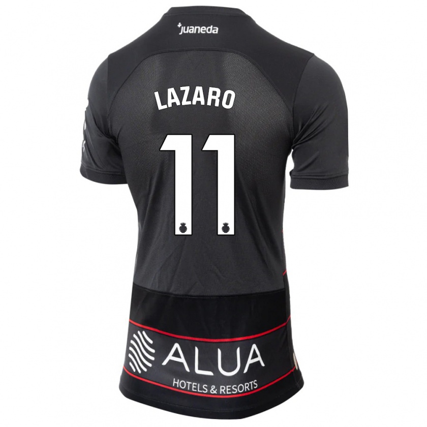 Kandiny Kinder Victor Lázaro #11 Schwarz Auswärtstrikot Trikot 2023/24 T-Shirt