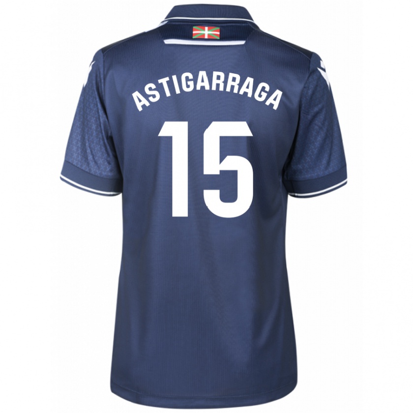 Kandiny Kinder Eneko Astigarraga #15 Marine Auswärtstrikot Trikot 2023/24 T-Shirt