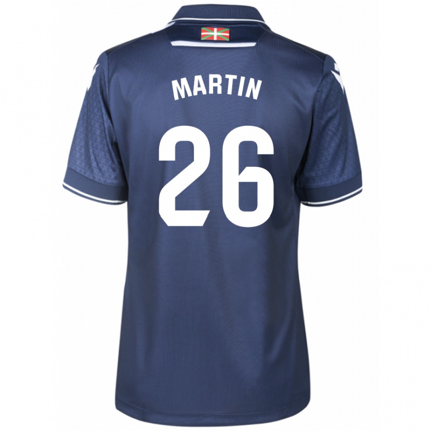 Kandiny Kinder Jon Martín #26 Marine Auswärtstrikot Trikot 2023/24 T-Shirt