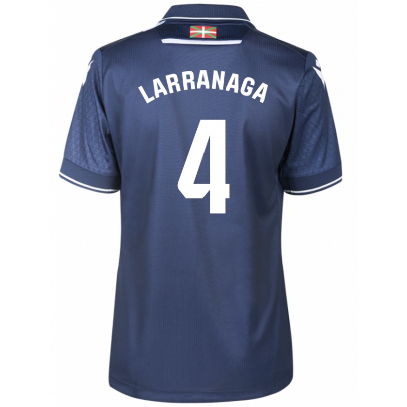 Kandiny Kinder Aitor Larrañaga #4 Marine Auswärtstrikot Trikot 2023/24 T-Shirt