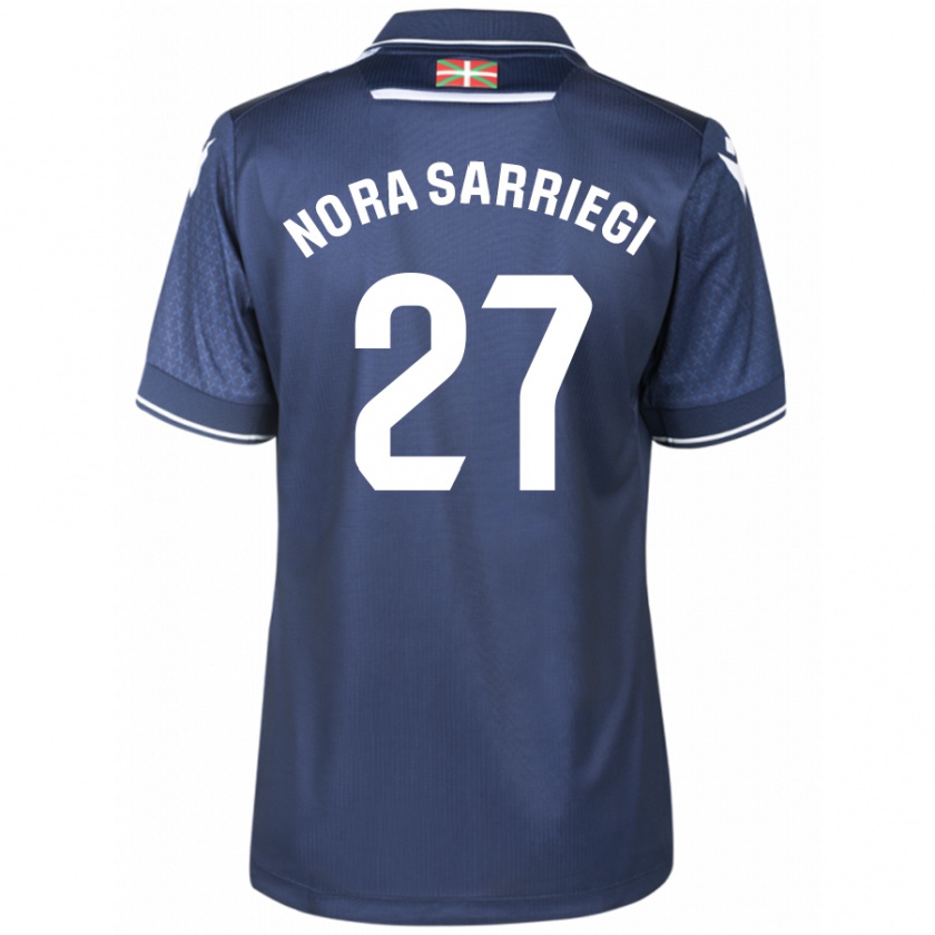 Kandiny Kinder Nora Sarriegi Galdos #27 Marine Auswärtstrikot Trikot 2023/24 T-Shirt