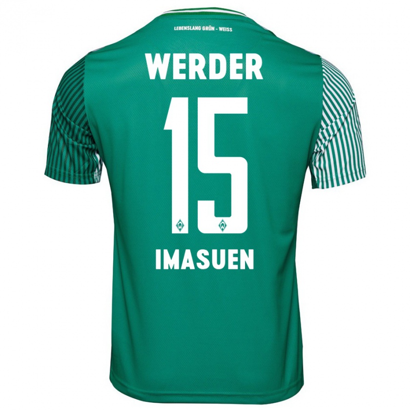 Kandiny Herren Joel Imasuen #15 Grün Heimtrikot Trikot 2023/24 T-Shirt