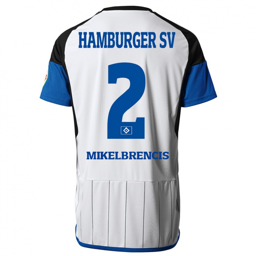 Kandiny Herren William Mikelbrencis #2 Weiß Heimtrikot Trikot 2023/24 T-Shirt