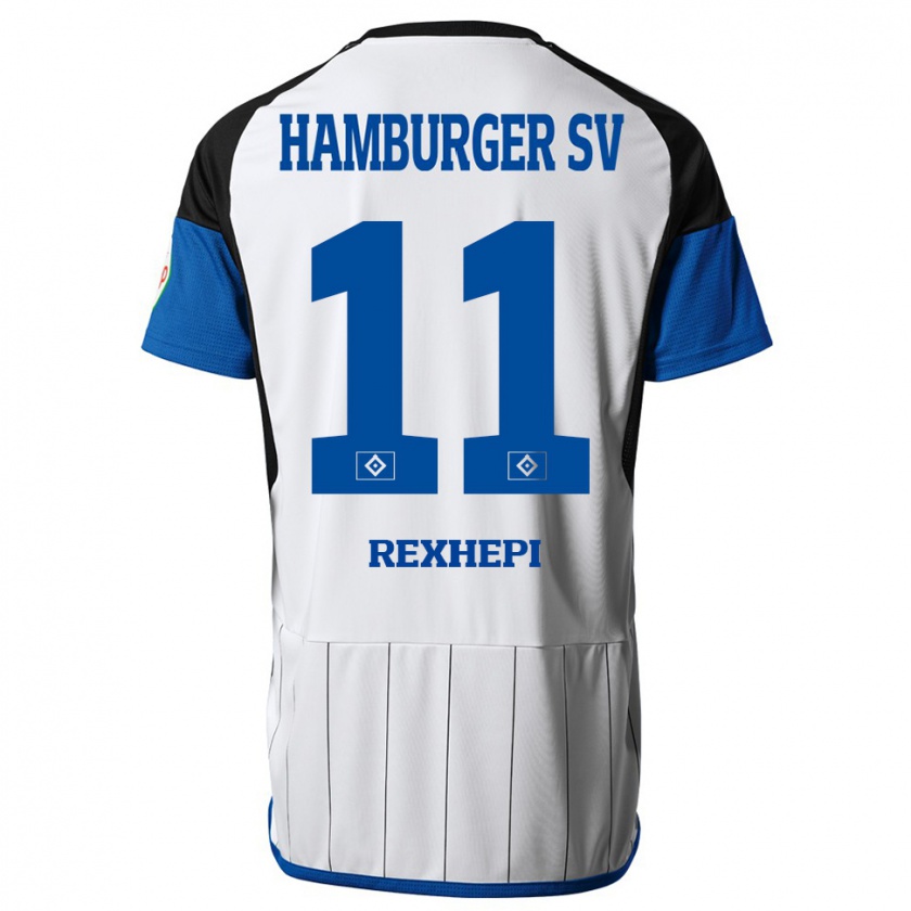 Kandiny Herren Arlind Rexhepi #11 Weiß Heimtrikot Trikot 2023/24 T-Shirt