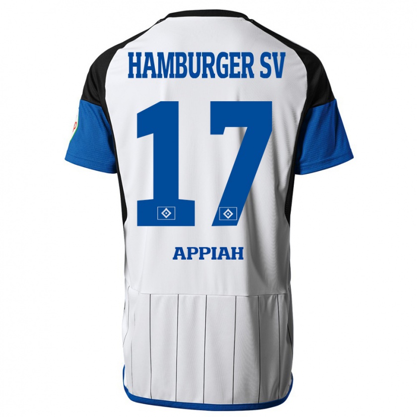 Kandiny Herren Emmanuel Appiah #17 Weiß Heimtrikot Trikot 2023/24 T-Shirt