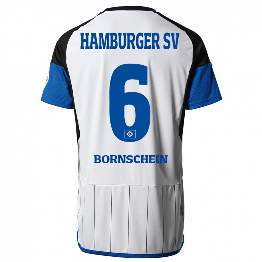 Kandiny Herren Lukas Bornschein #6 Weiß Heimtrikot Trikot 2023/24 T-Shirt