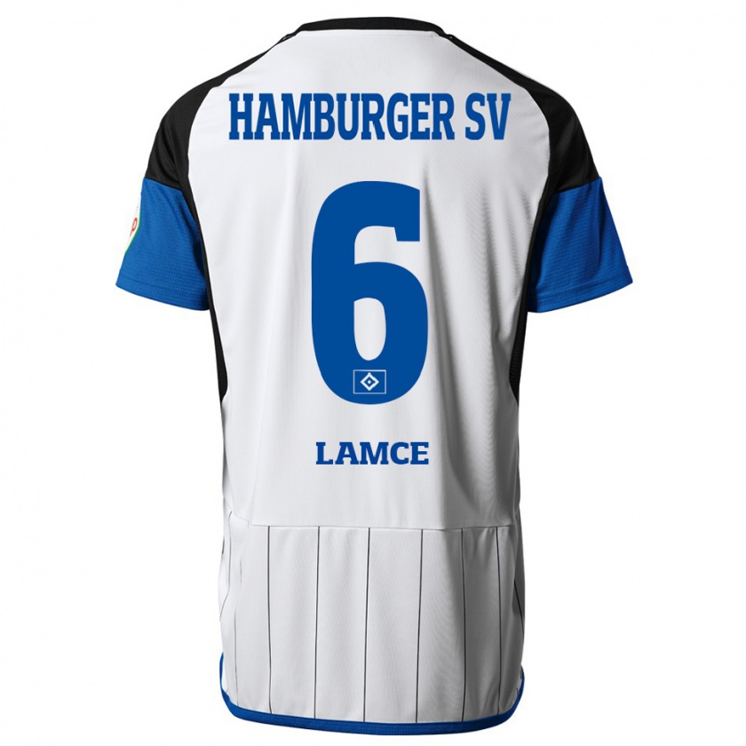 Kandiny Herren Benjamin Lamce #6 Weiß Heimtrikot Trikot 2023/24 T-Shirt