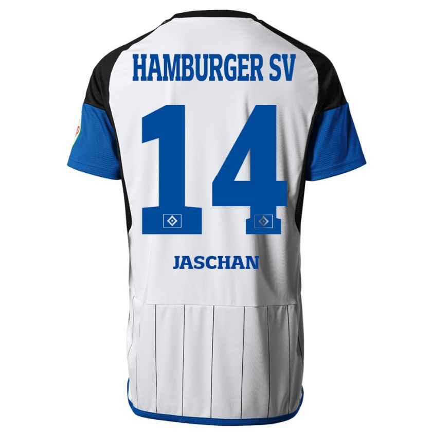 Kandiny Herren Endrik Jaschan #14 Weiß Heimtrikot Trikot 2023/24 T-Shirt