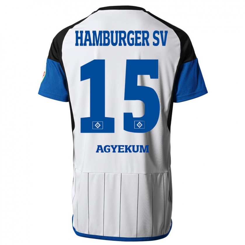 Kandiny Herren Joel Agyekum #15 Weiß Heimtrikot Trikot 2023/24 T-Shirt