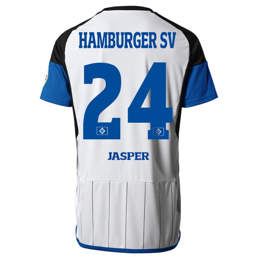 Kandiny Herren Jan-Lukas Jasper #24 Weiß Heimtrikot Trikot 2023/24 T-Shirt