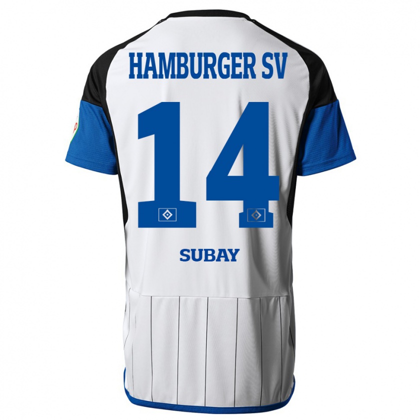 Kandiny Herren Okan Özer Subay #14 Weiß Heimtrikot Trikot 2023/24 T-Shirt