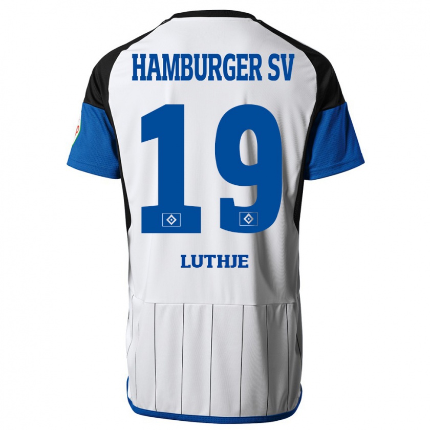 Kandiny Herren Niel Lüthje #19 Weiß Heimtrikot Trikot 2023/24 T-Shirt