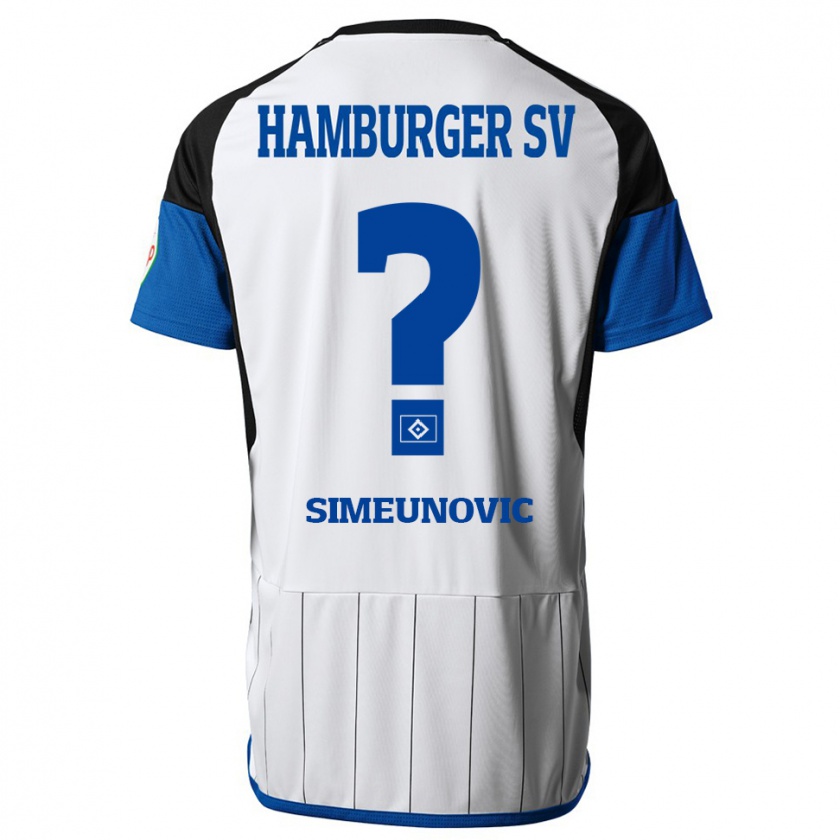 Kandiny Herren Denis Simeunovic #0 Weiß Heimtrikot Trikot 2023/24 T-Shirt