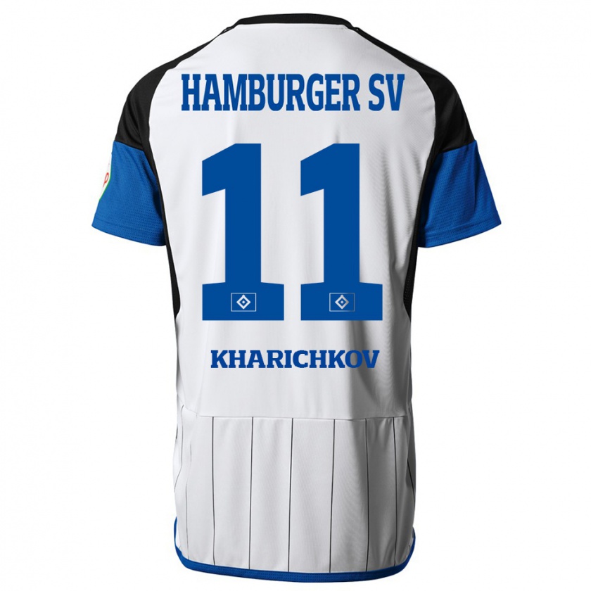 Kandiny Herren Valentyn Kharichkov #11 Weiß Heimtrikot Trikot 2023/24 T-Shirt