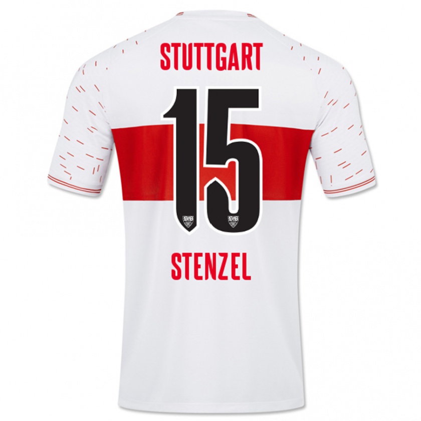 Kandiny Herren Pascal Stenzel #15 Weiß Heimtrikot Trikot 2023/24 T-Shirt